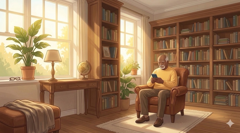 Robert, 74, using Bernie to stay safe